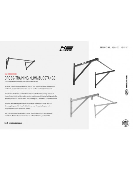 HOLD STRONG Fitness Klimmzugstange-2