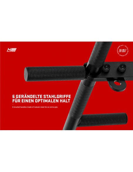 HOLD STRONG Multigriff Klimmzugstange - Wandmontage-2