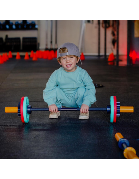 Fit Kidz Barbell & Bumper Plate Set